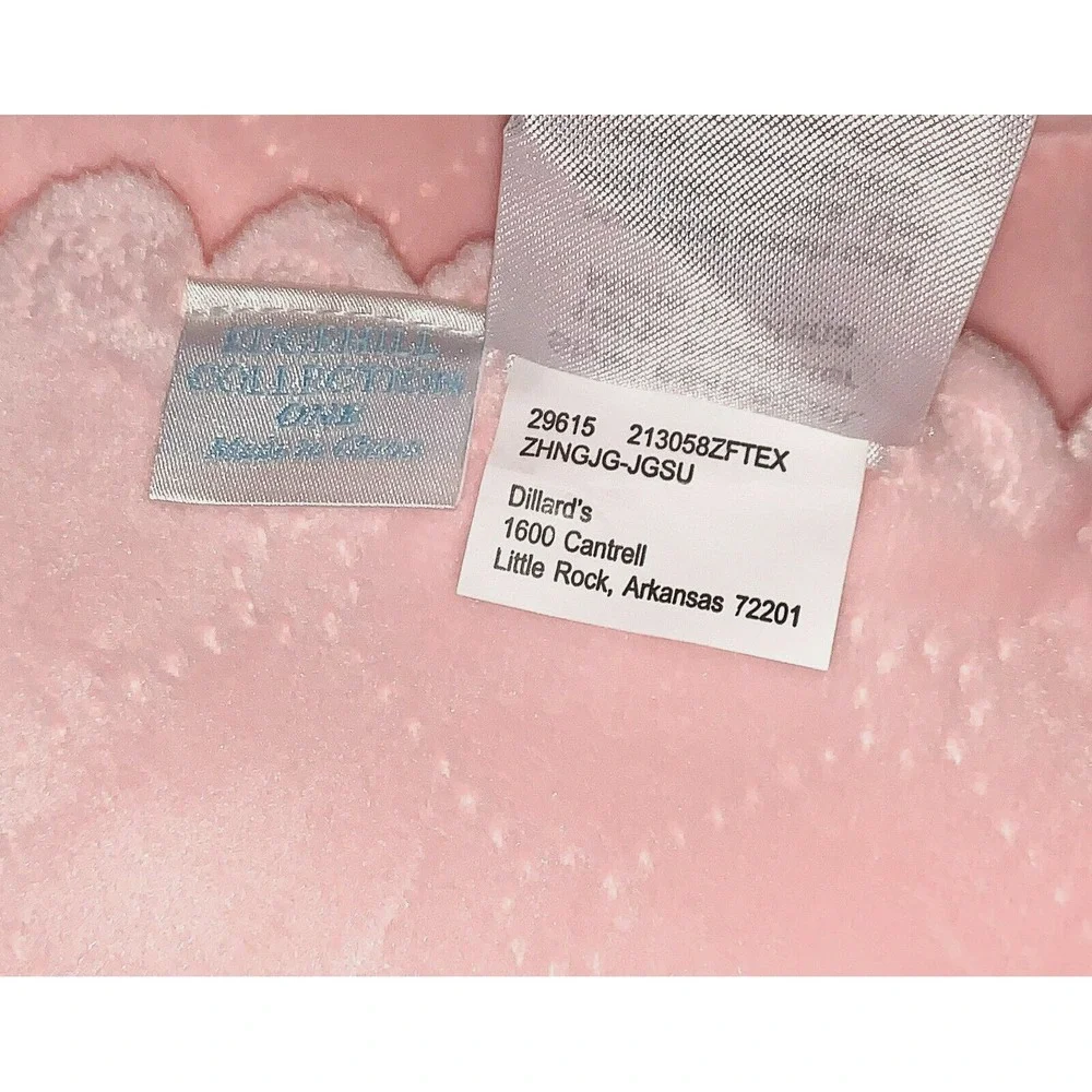 Vtg Dillard's Edgehill Y2K PINK Baby Blanket NOS Sealed in Box Amazing Softness!